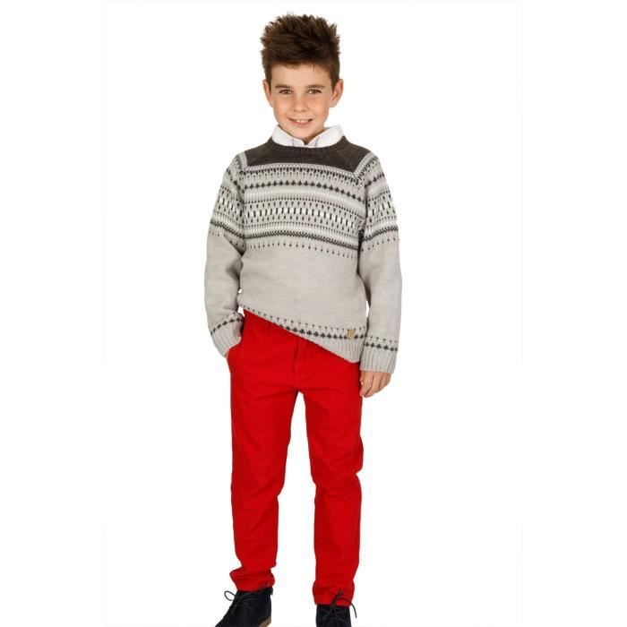 Pantalon rouge garcon deals