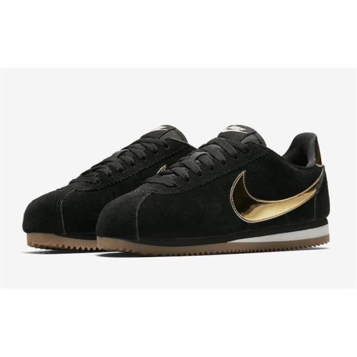 Nike cortez best sale black metallic gold