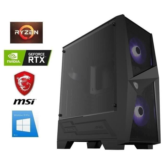 Vente Ordinateur de bureau PC Gamer Ryzen 5 - GeForce RTX 2070 8GO - 32GO RAM - SSD 240GO + HDD 2000GO - WiFi - MSI Mag Forge 100M - Windows 10 pas cher Vente Ordinateur de bureau PC Gamer Ryzen 5 - GeForce RTX 2070 8GO - 32GO RAM - SSD 240GO + HDD 2000GO - WiFi - MSI Mag Forge 100M - Windows 10 pas cher