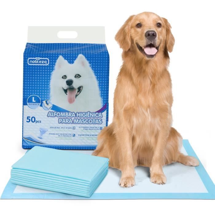 Nobleza - Lot de 50 tapis d’hygiène pour chiens. Ultra-absorbant.