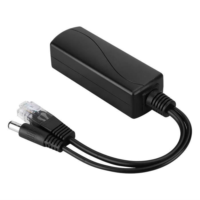 Poe Splitter Séparateur POE étanche 48V Vers 12V - Pour Caméras IP Intérieur /extérieur, Avec Kit Anti-pluie