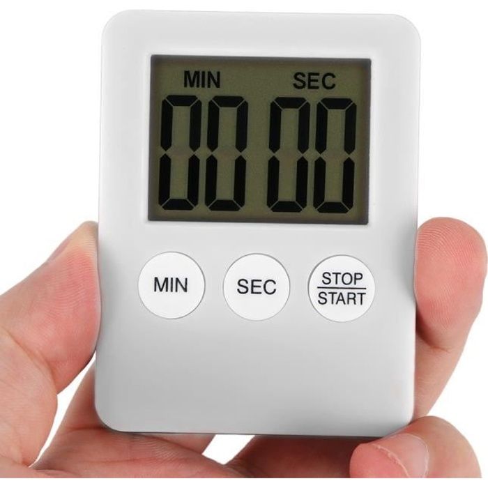 minuterie numerique de cuisine avec chronometre alarme support a aimant sonnerie d entrainement de marque cdiscount maison