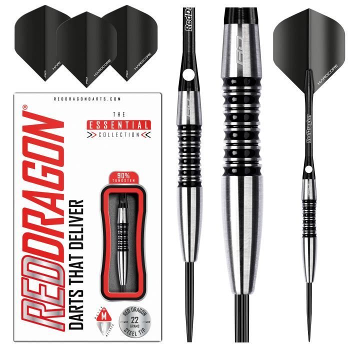 Red dragon Amberjack 24g 28g ou 30g Fléchettes Pointes Acier avec Ailettes et Tiges de Flechettes 26g Red dragon Amberjack 24g 28g ou 30g Fléchettes Pointes Acier avec Ailettes et Tiges de Flechettes 26g