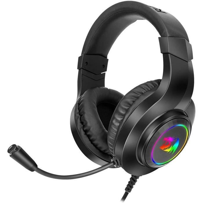 Casque Avec Fil REDRAGON H260 HYLAS RGB – Casque Gamer Micro Intégré - vue 5
