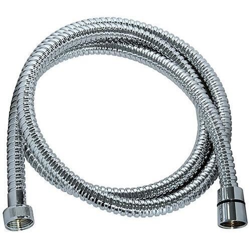 Flexible de douche ROUSSEAU Raccord universel Format compact Écrous métal Longueur 1m50 Inox chromé simple agrafage