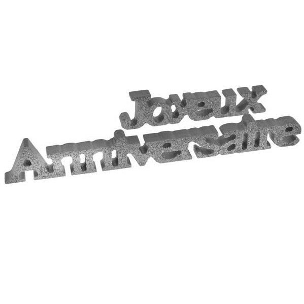 Lettre Joyeux Anniversaire Argent X1 Ref 4294 Achat Vente Decors De Table Soldes Sur Cdiscount Des Le Janvier Cdiscount