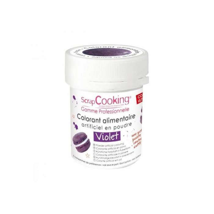 Colorant alimentaire (artificiel) - Violet - Scrapcooking