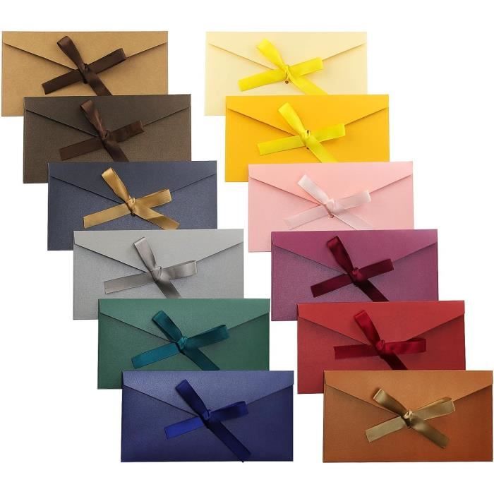 TYFYH 24 Pcs Enveloppes Colorées, Enveloppe Cadeau, Enveloppes en Papier  Kraft Rétro, Enveloppe de Carte Postale, Enveloppe[S79] - Cdiscount  Beaux-Arts et Loisirs créatifs