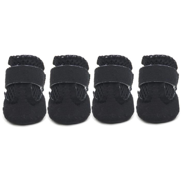 Comparer les prix de Chaussure pour petit Chien Bottes Respirantes Marche Chausson chiot animaux de compagnie protection pattes antidérapante Taille L
