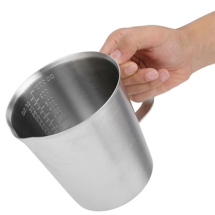 SAL tasse à mousseur à lait Pichet à mousse de lait à double échelle