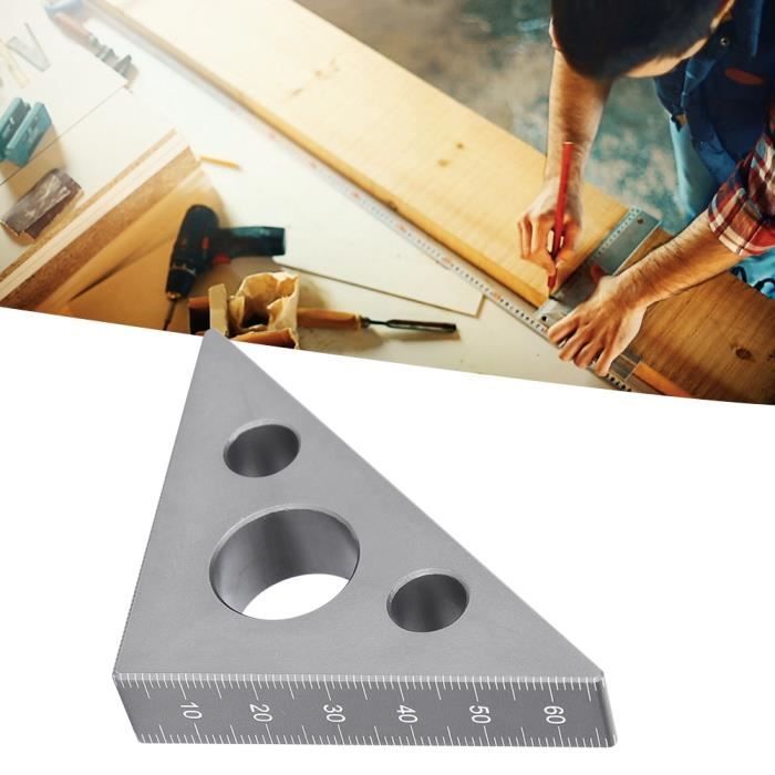 Règle En L Pour Travail Du Bois - Alliage D'aluminium - 300 X 108 Mm - Précise Et Stable - Idéale Bricolage