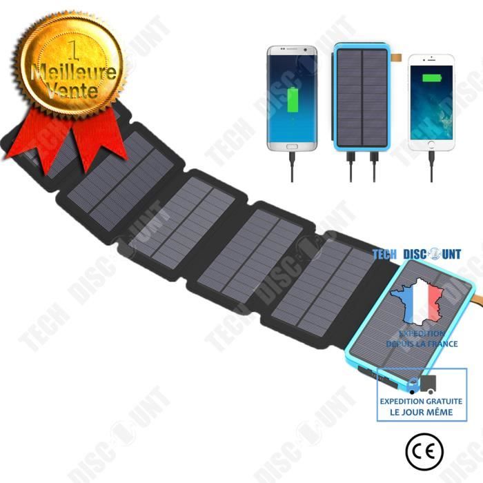 TD® Banque de puissance mobile extérieure de banque de puissance solaire de  grande capacité 30000 mAh pour le camping étudiant - Cdiscount Téléphonie