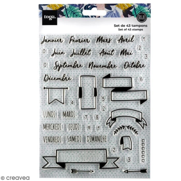 Tampon clear Toga - Planner - 43 pcs