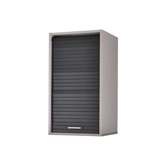 Meuble de rangement de cuisine moyen Aluminium/Noir DANNIE L 40 x l