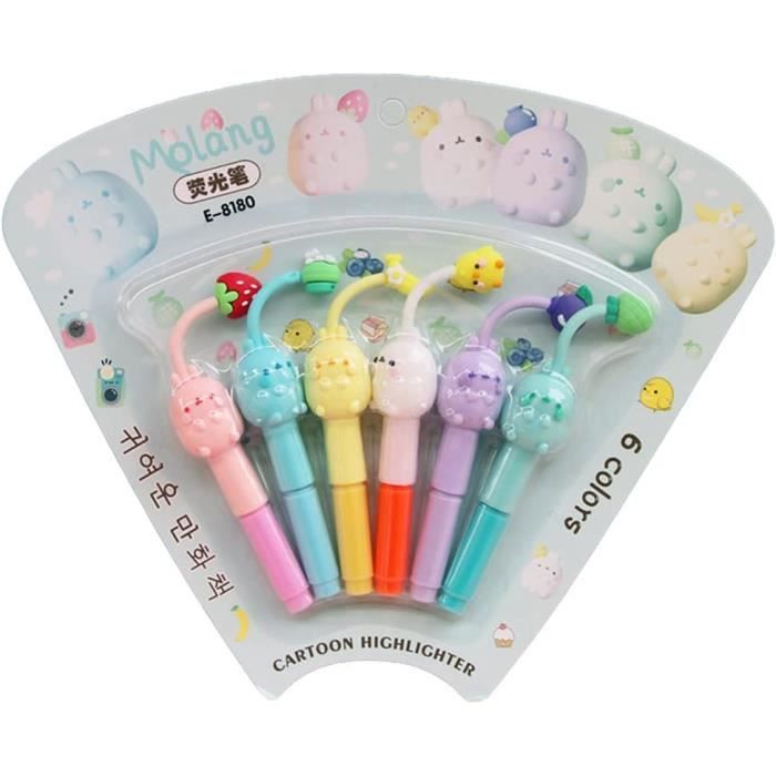 CNYMANY 7 Paquets (38 pièces) Mini Surligneur Stylos, Pastel