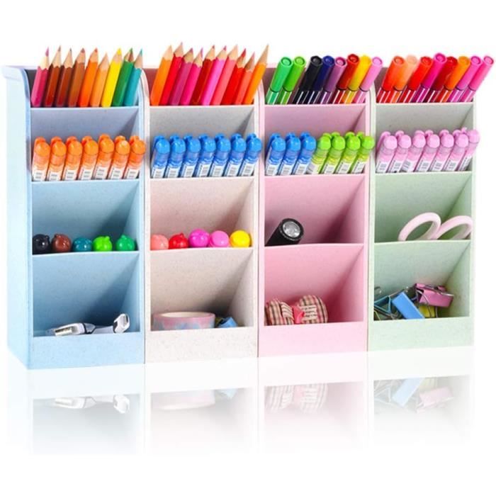 Porte Stylo Personnalisé Photo En Bois - Organisateur Bureau Cadre Photo Multifonction