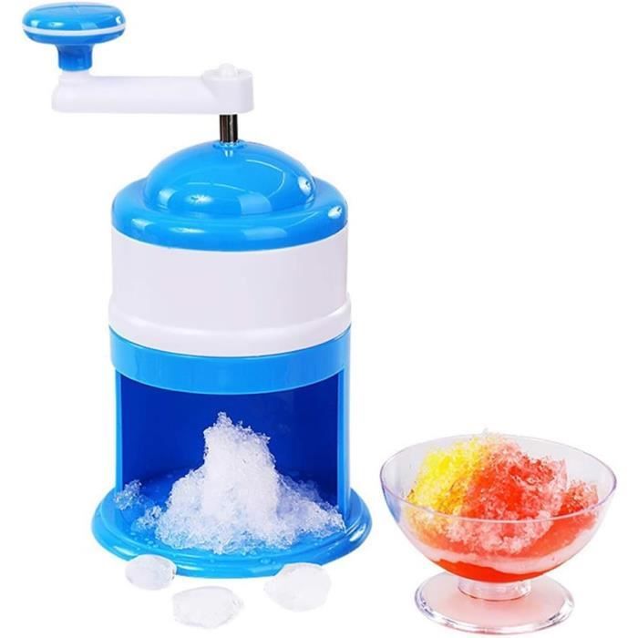 Machine à Glace Pilée Manuelle Avec Manivelle - Portable, En Plastique Alimentaire - Pour Cônes De Neige, Slush, Cocktails