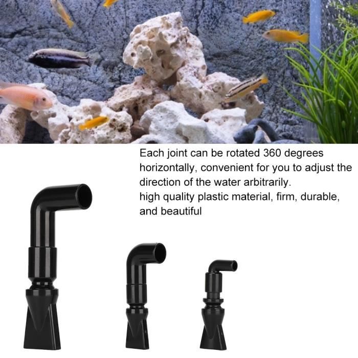 Lot De 5 Buses Bec De Canard Pour Aquarium – Coude Réglable 360°, Contrôle Direction Eau