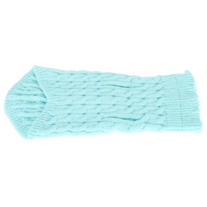 Comparer les prix de Pull pour chien VVIKIZY - élégant, chaud, col haut - Bleu Lumineux et coloré