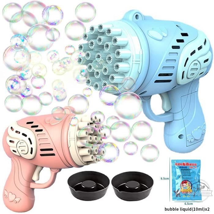 TZEKING Pistolet a Bulle,132 73 Trous Machine à Bulles,avec LED Pistolet à Bulles,Automatique Machine à Bulles Jouets,Gatling Machine a Bulle Jouet,Souffleur à Bulles | Votre wishlist sur