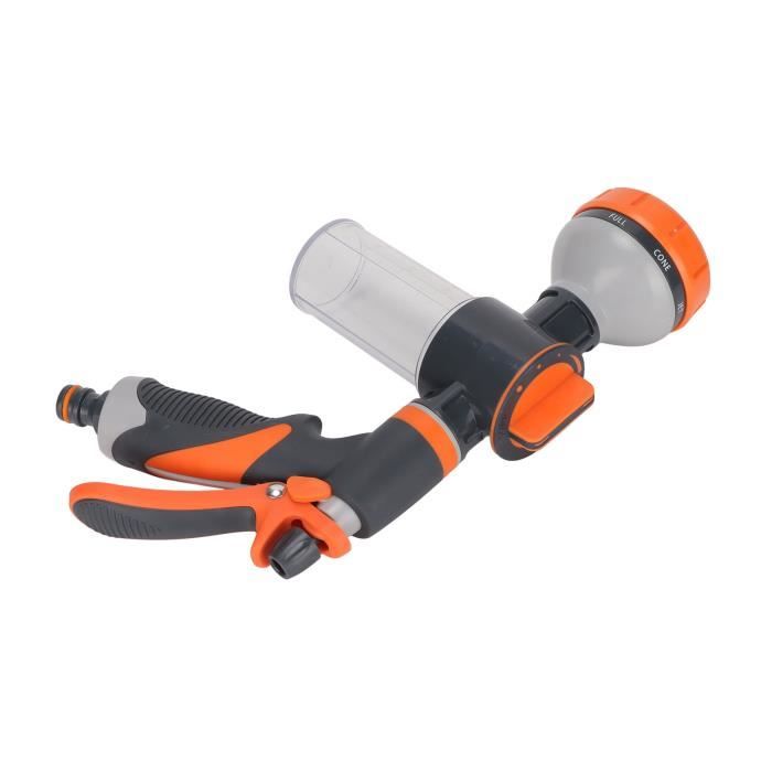 Arrosage Pistolet Pulvérisateur à Mousse Pour Tuyau D'Arrosage - 8 Modes - Distributeur De Savon 100ml - Haute Pression Tuyau En Mousse