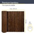 Sol Royal Premium Brise Vue Bambou 160x250cm B23 Brun – Tiges Bambou Haute Qualité Ø2-3 cm Clôture Bambou résistante aux-1