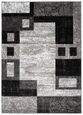 TAPISO Tapis Salon Poil Court DREAM Gris Noir Géométrique 120 x 170 cm 100% Polypropylène Intérieur-1