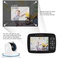Babyphone Video  Moniteur Bébé sans Fil avec Rotation 360°, Zoom Panoramique à Distance Caméra 1080p, 3.5" LCD Couleur Surveillance -1