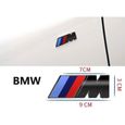 Logo M badge emblème noir pour BMW 9cm x 3cm-1