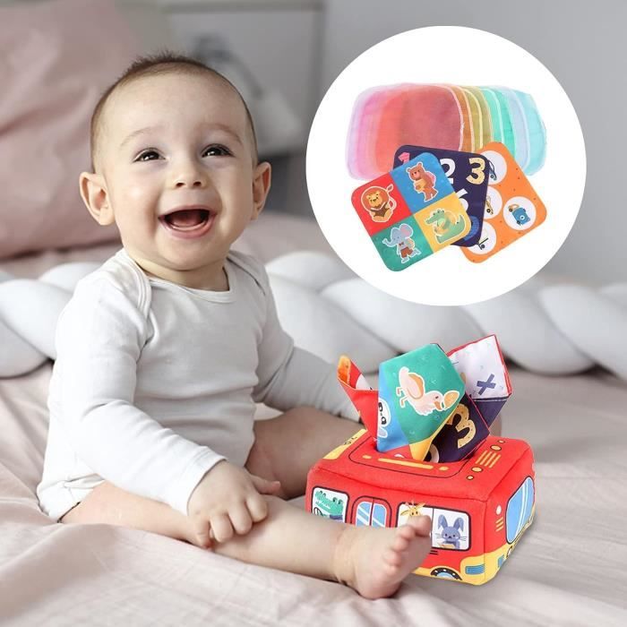 Bo te Mouchoirs Pour B b Livre Sensoriel Bebe Jouet