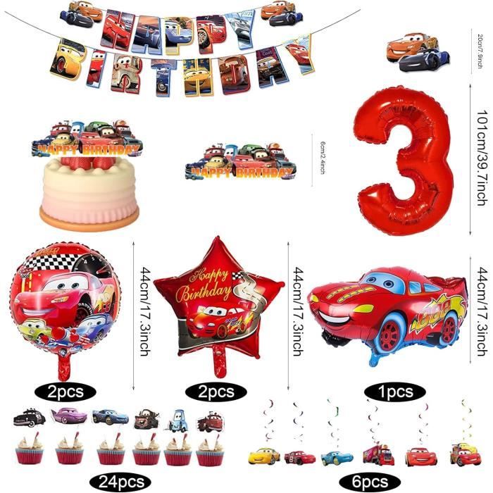 Kit Ballons Araignée Anniversaire 3 Ans - 15 Pièces : Ballon Géant 3 + Étoiles + Latex Rouge/Bleu - Thème Spider Halloween