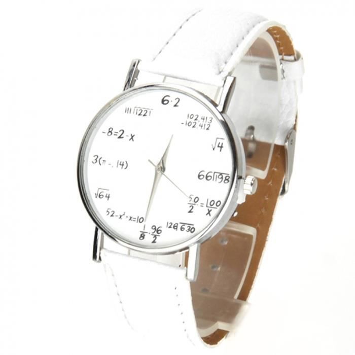 Montre blanche outlet homme pas cher