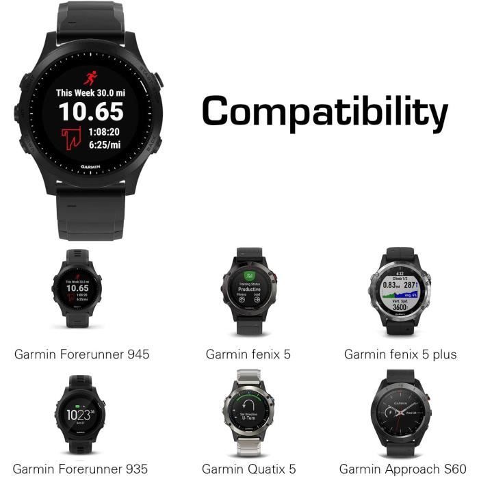 Acheter en ligne EG Bracelet (Garmin fenix 5 fenix 6 Forerunner 935, Orange  foncé) à bons prix et en toute sécurité 