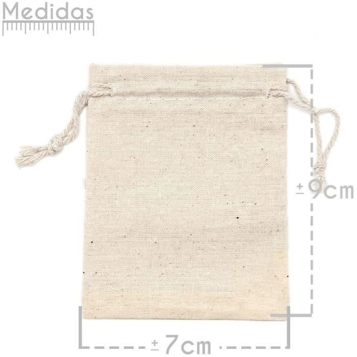 Pochon Tissu 50 Pi ces Petits Sacs en Tissu Sachet Coton Sac