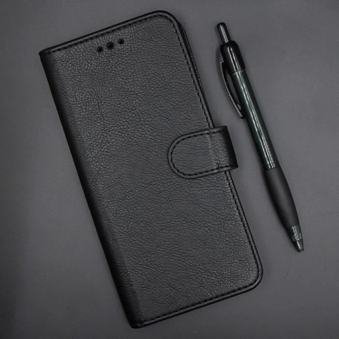 Coque Livre Flip Pour Honor Magic 5 Lite / X9a / X40 - Noir - Housse Rabat élégante Et Protectrice