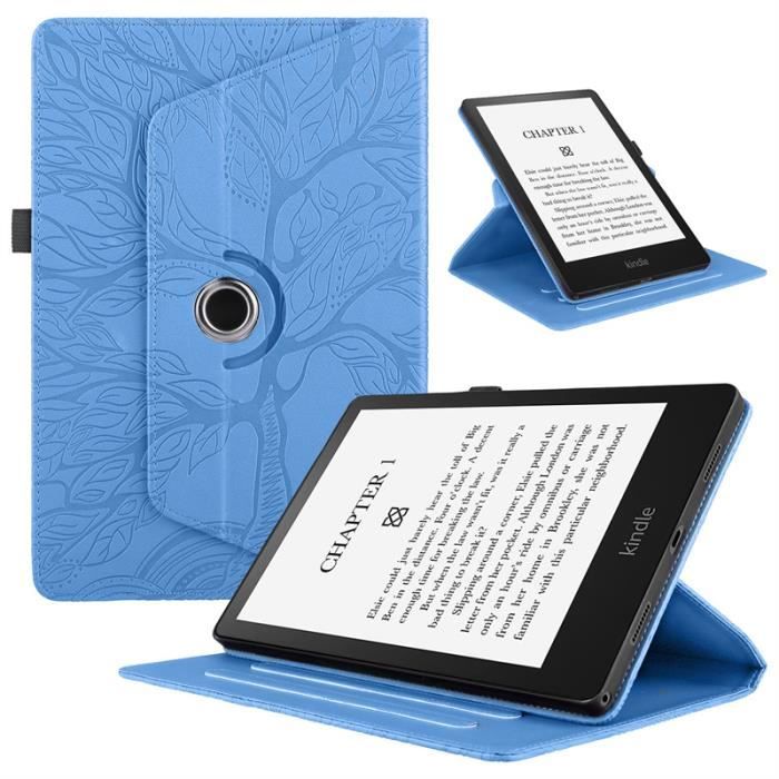 Étui Rotatif pour Tablette  Kindle Paperwhite 11e Gén, 360 ° Rotatif  Vertical boîtier Horizontal,Arbre de vie bleu XZRX - Cdiscount Informatique