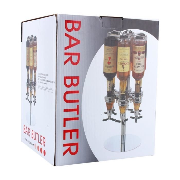 Distributeur d'alcool à 6 bouteilles support boisson rotatif Bar Stand en  Alliage PR vin bière bar - XY FR - Cdiscount Electroménager