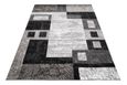 TAPISO Tapis Salon Poil Court DREAM Gris Noir Géométrique 120 x 170 cm 100% Polypropylène Intérieur-2