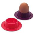 4pcs Silicone CoquetiersService Cuisine Boiled Egg Petit déjeuner Batterie de Cuisine Multicolore Oeuf poché Coupe 394-2