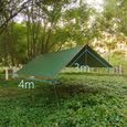 3 * 4M auvent extérieur surdimensionné Camping en plein air hamac pluie mouche plage abri soleil-2