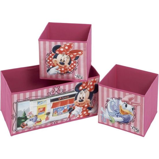 Disney Meuble Meuble De Rangement Minnie Mouse 3 Tiroirs Achat Vente Boite De Rangement Cdiscount