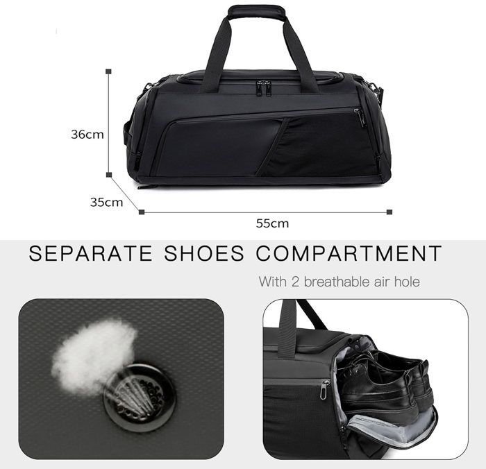 Sac De Marin Pour Sport Et Gym – Grand Format, Polyester, Sans Marque