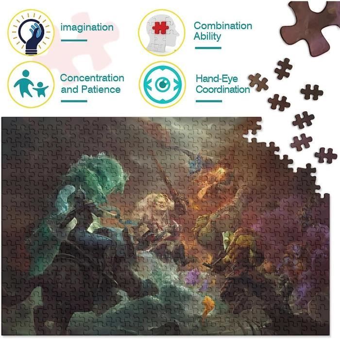 1000 Pièces Princess Zelda Jigsaw Puzzle Impossible Puzzle Jeu D'Adresse Pour Toute La Famille