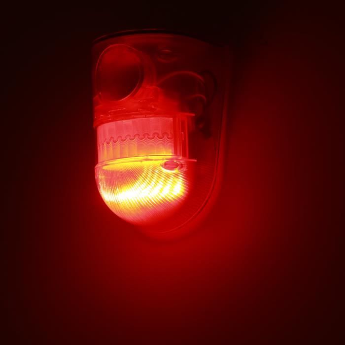 Lampe led solaire aluminium detect mouv 01 orange