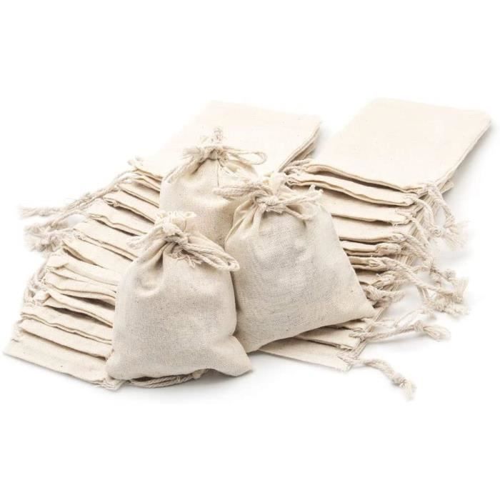 30 Pochons Cadeaux En Tissu Réutilisables - 13x18cm - Idéaux Pour Bijoux, Mariage & DIY