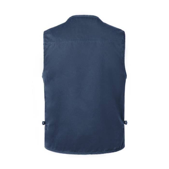 Gilet en Jean Ete de Peche en Plein Air Multi Poches pour Homme YOUCAI Respirant et Leger Bleu Cdiscount Pret a Porter