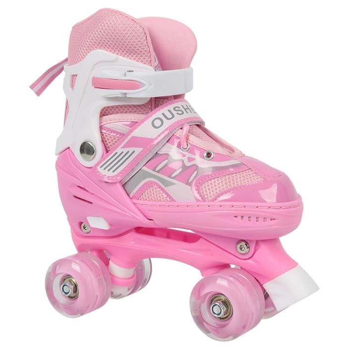 Roller Quad Adulte,Roller Quad Enfant,Roller Fille,Patin à Roulette Adulte, Rollers Quad,Rollers Enfant Garcon,Patins à Rollers,dans Sports et  Loisirs,rose2-36 : : Sports et Loisirs