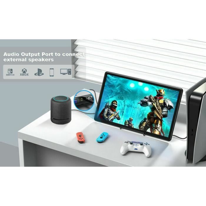 Écran Portable Tactile UP PARTS 15,6 Pouces – Full HD IPS, USB-C/HDMI, Ultra Fin – Parfait Pour Mobile Et Nomade - 6
