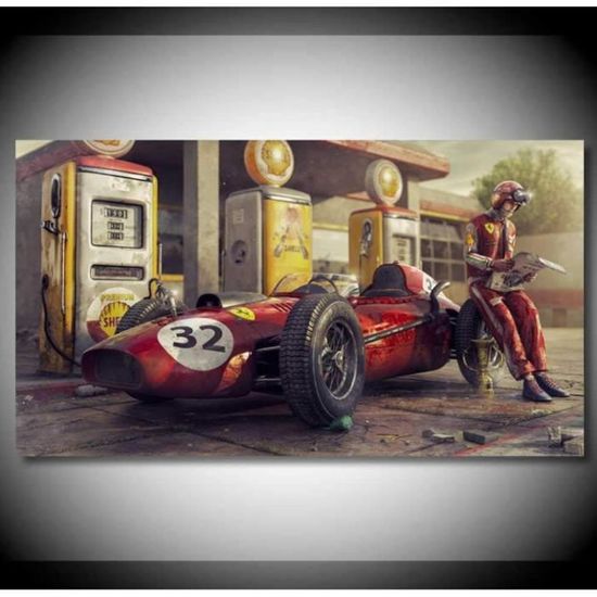 Affiche Poster Vintage Voiture Sportive 61x91 Cm - Marque ARTTOR - Neuf