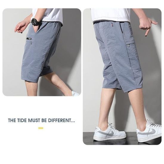Short De Sport Homme Large Et Respirant - Séchage Rapide, Taille élastique - Pour Fitness, Plage, Running, Extérieur